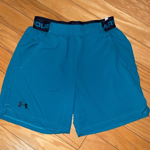 Under Armour Men's Teal Athletic Shorts - Picture 1 of 2